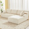 Cloud Boneless L-Shape Couch 108" Modern Sectional Comfy No Assembly Required Sleeper Modular Sofa - 3 of 4