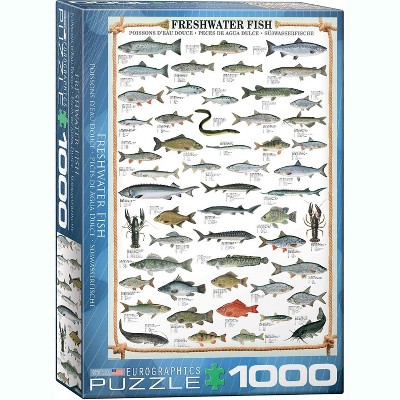 Eurographics Inc. Freshwater Fish 1000 Piece Jigsaw Puzzle