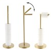 Evideco French Home Goods Freestanding Toilet Paper Holder with Folding Arm and Reserve - 3 of 4