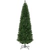 HOMCOM 7 FT Artificial Christmas Tree with Stand, Pencil Xmas Tree with Halloween Style, Holiday Home Indoor Decoration for Party, Green - 4 of 4