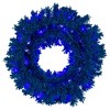 Vickerman Flocked Turquoise Fir Artificial Wreath - 4 of 4