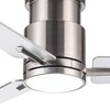 YUHAO 48 in.  Indoor Farmhouse Rustic Dual-Finish Blades Reversible DC Motor Ceiling Fan with Light and Remote Control - 4 of 4