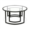 18.5' Nested Round Metal  Coffee Table in Black - Henn&Hart - 4 of 4