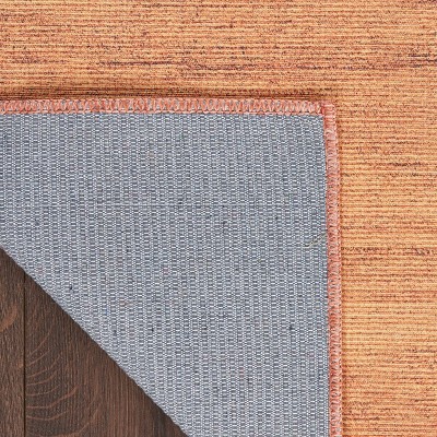Copper Flat Woven 4' x 6' Washable Viscose Rug
