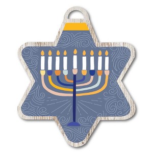 Colorful, Menorah Hanging Ornament Artboard - 1 of 2
