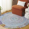 Renewal W/ Fringes RNW402 Hand Woven Indoor Rugs - Safavieh - 2 of 3