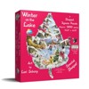 Sunsout Winter on the Lake 1000 pc Special Shape Christmas Jigsaw Puzzle 95310 - 2 of 4