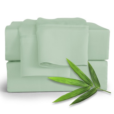 4 Piece Viscose from Bamboo Cooling sheets Ultra Soft 100% Organic Deep Pocket Luxury Bed Sheets with Pillowcases - Lux Decor Collection