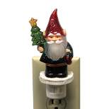 Christmas Bearded Gnome Night Light  -  One Night Light 5.5 Inches -  Tree Star  -  Mx178379  -  Acrylic  -  Multicolored