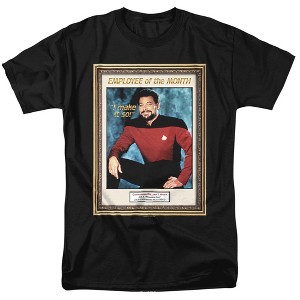 Star Trek Employee Of Month Adult T-Shirt Black X Large - 1 of 4