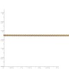 Black Bow Jewelry 2mm, 14k Yellow Gold, Solid Spiga Chain Necklace - 4 of 4