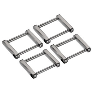 Unique Bargains Rectangle Screw in Buckles Strap Connector Bag Loop 4 Pcs - 1 of 4