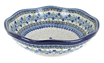 Blue Rose Polish Pottery Eliza Large Scallop Bowl : Target