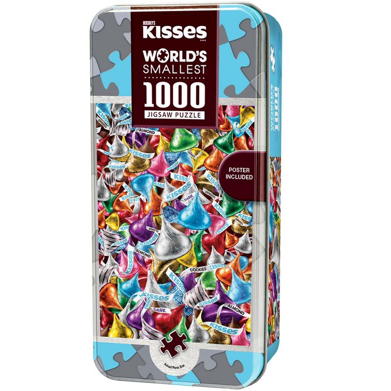 MasterPieces 1000 Piece Puzzle with Tin - Hershey's Kisses - 11.25"x16.75", 1 of 8
