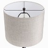 LumiSource (Set of 2) Lenuxe 24" Contemporary Metal Table Lamps Oil Rubbed Bronze with Natural Linen Shade from Grandview Gallery - 4 of 4