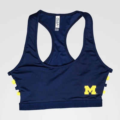 NCAA Michigan Wolverines Strappy Sports Top - Navy S