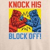 Women's - Rock 'Em Sock 'Em Robots - Knock His Block Off Lightweight French Terry Slouchy - 2 of 4