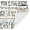 Saro Lifestyle Mudcloth Placemat, 14"x20" Oblong, White (Set of 4) - 2 of 4