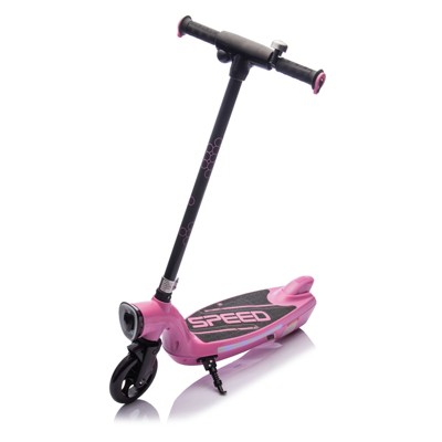 VisioGear Kids Ride On Scooter With Kickstand, Scooter Bell, Wider Pedal, Non-Slip Handle for Kids 6+, Pink, 29.3"*6.5"*34.7"