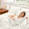 260 Thread Count Organic Cotton Percale Bed Sheet Set by Bare Home - 3 of 4