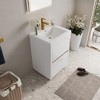 Whisen Freestanding Bathroom Vanity with Stone Resin Sink, U-Shaped Interior, 2 Soft-Close Drawers, Pre-Assembled Cabinet - 2 of 4