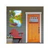 Cottage Garden West of The Wind IDLE TIME Blue, Green, Yellow 30 x 40 Inch Waterproof Gallery Wrapped Canvas, Outdoor Garden, Yard, Patio All Weather - 2 of 2