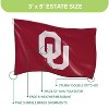 NCAA University of Oklahoma Flag with Grommets, 3'x5' Oklahoma Sooners Outdoor College Flags & Banners for Garden Patio Indoor Wall Décor - 3 of 4