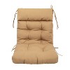 ARTPLAN All Weather Chair Outdoor Cushions of Adirondack Chair with High Back Wicker Tufted Pillow for Outdoor Furniture - 3 of 4