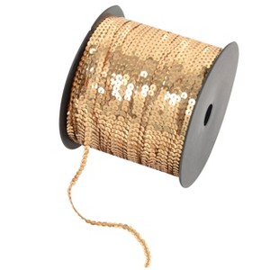 Alilang Flat Sequin Strip, 4mm String Metallic Sequin Strand, Paillette Metallic Sequin Trim Sewing String for DIY Crafts Embellishment, 197 Yards - 1 of 4