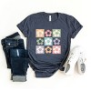 Simply Sage Market Checkered Flowers Short Sleeve Tee - 3 of 4