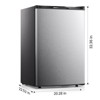 Kismile 3.2 Cu.Ft Upright Freezer, Energy Saving and Low Noise, 7 temperature settings (Black) - 3 of 4