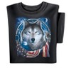 Collections Etc Patriotic Wolf Dreamcatcher Flag Short Sleeve Graphic T-Shirt - 4 of 4