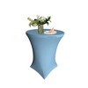 Slickblue Round Spandex Table Cover – Fits 32" or 36" Dia. x 42" High Tables, Wrinkle-Free Stretch Fit, 10 Colors - 2 of 3