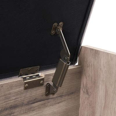 Toy Box, Ret1with Safety Hinge, Entryway Storage Bench Supports 220 Lb, Barn Style Organizer