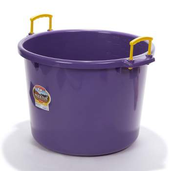 Little Giant P8fbpurple 2 Gallon All Purpose Heavy Duty Farm Flat Back  Plastic Buckets For Supplies, Toys, Laundry, And Water, Purple, (2 Pack) :  Target