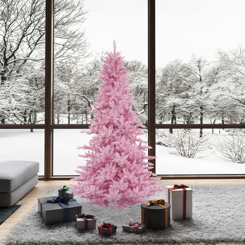 Vickerman Pink Fir Artificial Christmas Tree, 4 of 5