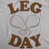 Mens Leg Day T Shirt Funny Thanksgiving Turkey Dinner Tee - Crazy Dog Men's T Shirt - 2 of 4