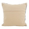 18"x18" Dash and Dot Distressed Down Filled Square Throw Pillow Blue - Saro Lifestyle: Cotton Blend, Indoor Use, Removable Cover - 2 of 3