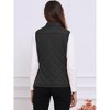 INSPIRE CHIC Women's Stand Collar Lightweight Gilet Quilted Zip Vest 2 Packs - 4 of 4