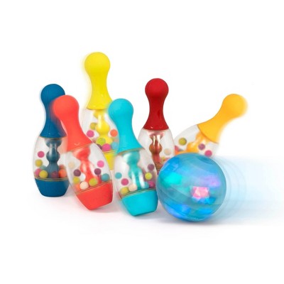 plastic bowling set target