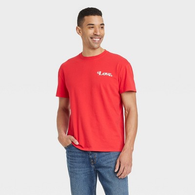 Men's Kindness Blooms Short Sleeve T-Shirt - Goodfellow & Co™ Red L