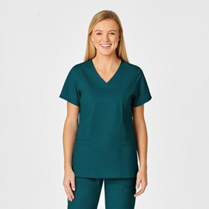 Wink WonderWORK Women's Shaped V-Neck Scrub Top - 1 of 4
