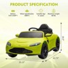 Ride on Sports Car for Kids, Licensed Aston Martin Battery Powered Car, 12V Toddles Ride on Toy for Boys Girls - 3 of 4
