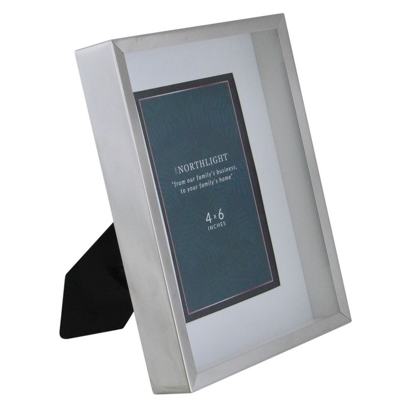 Northlight 8" Contemporary Rectangular 4" x 6" Photo Picture Frame - Silver and Clear, 3 of 6