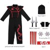 TackView Boys Ninja Costume for Halloween, Kids Muscle Costume With Foam Accessories for Child - 4 of 4