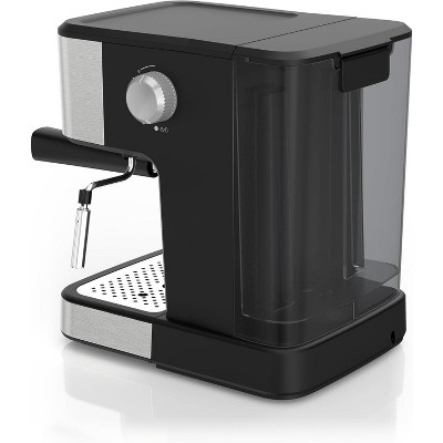 Black+Decker Semi-Automatic 15 Bar Espresso and Cappuccino Maker, Versatile with Ability to use Grounds or ESE Pods to Make Your Perfect Cup of Coffee