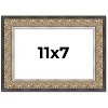 PosterPalooza | Photo Size Ornate Silver Picture Frame - UV Acrylic, Foam Board Backing, Hanging Hardware - 2 of 4