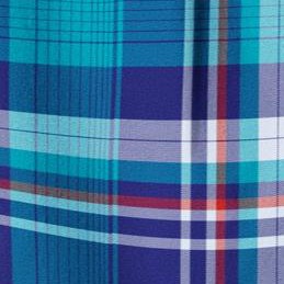 teal plaid