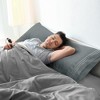 PiccoCasa Embroidery Envelop Closure Brushed Microfiber Body Pillowcases 1 Pc - 2 of 4