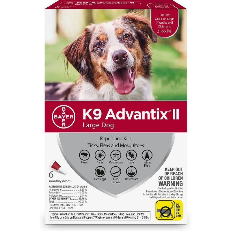 Elanco | K9 Advantix II Flea & Tick for Dogs, 1 of 4